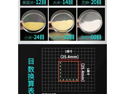 活性炭目數(shù)與顆粒尺寸對(duì)照